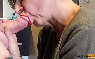 Blowjob Swallow at hand lipstick