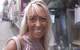 Hot German Blonde Inexpert Sex In A Public Toilet POV