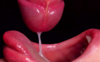 Close up : Awesome SUCKING Mouth - ASMR Blowjob